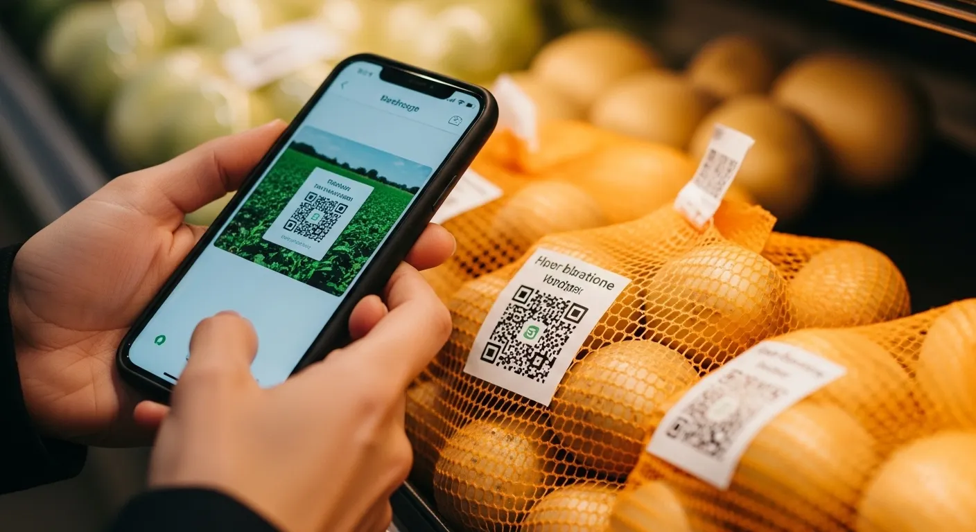 Rastreabilidade Digital na Batata Como o QR Code Valoriza a Produção Perante o Consumidor Final