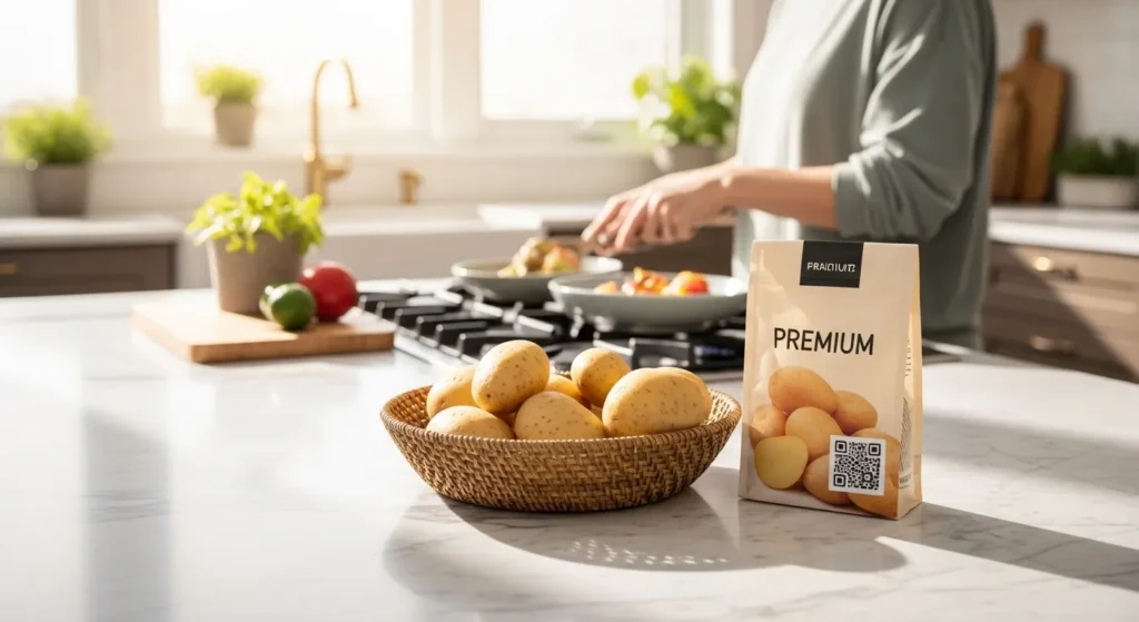 Rastreabilidade Digital na Batata Como o QR Code Valoriza a Produção Perante o Consumidor Final