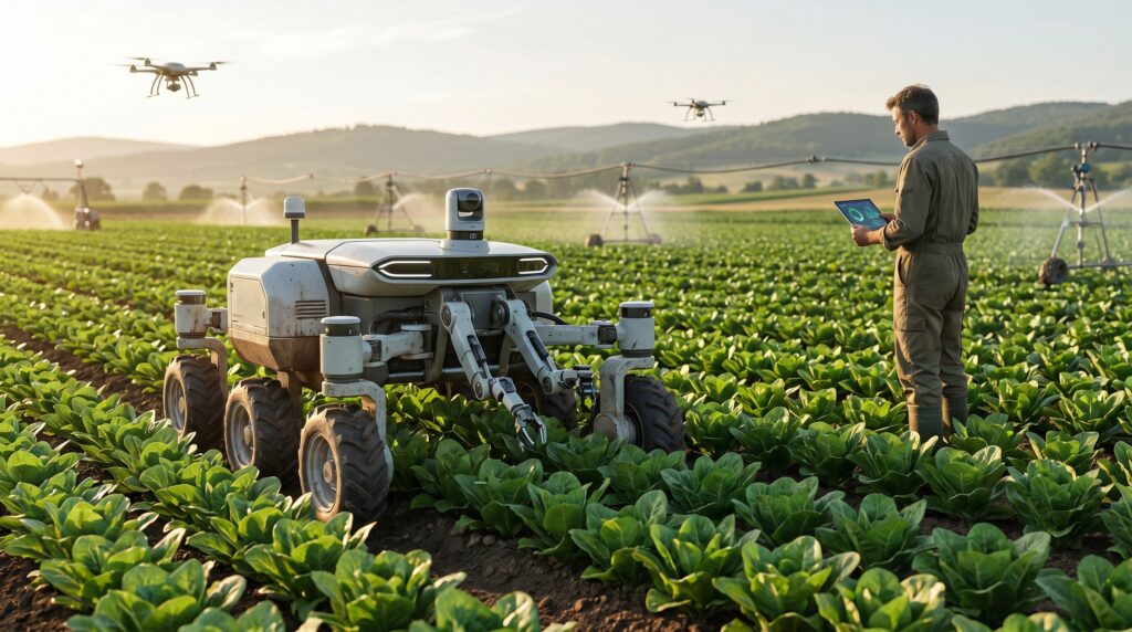 Como funciona um robô agrícola com IA e onde ele pode gerar mais resultado no campo