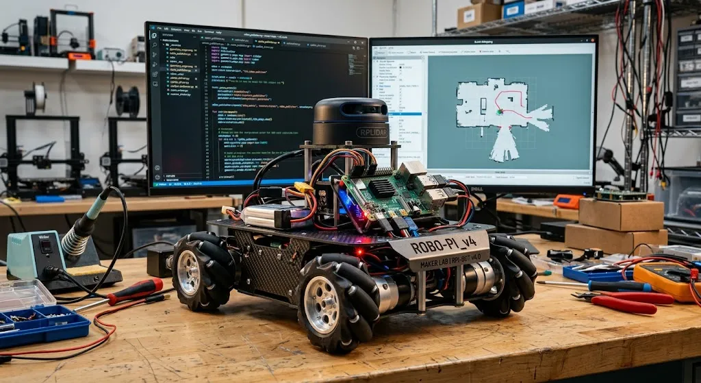 Raspberry Pi Robot Kit com lidar, mapeamento e programação o que analisar antes de comprar
