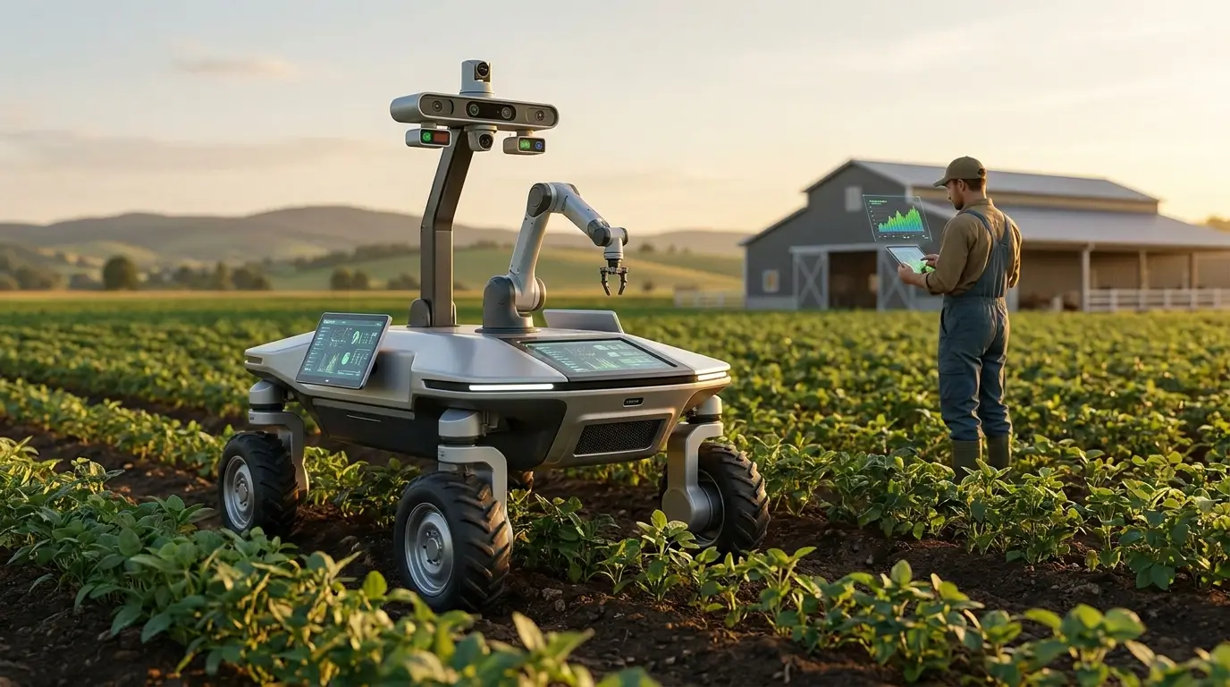 Robô para agricultura de precisão como essa tecnologia está mudando o campo na prática