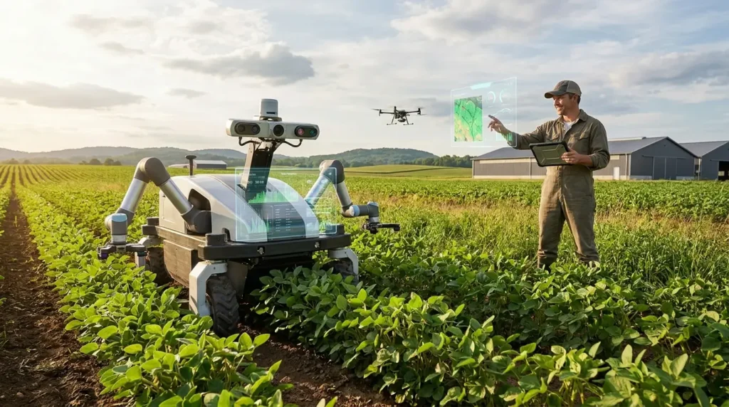 Robô para agricultura de precisão como essa tecnologia está mudando o campo na prática