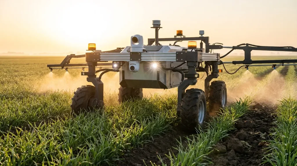 Robô pulverizador autônomo: como funciona e por que essa tecnologia está ganhando espaço no agro