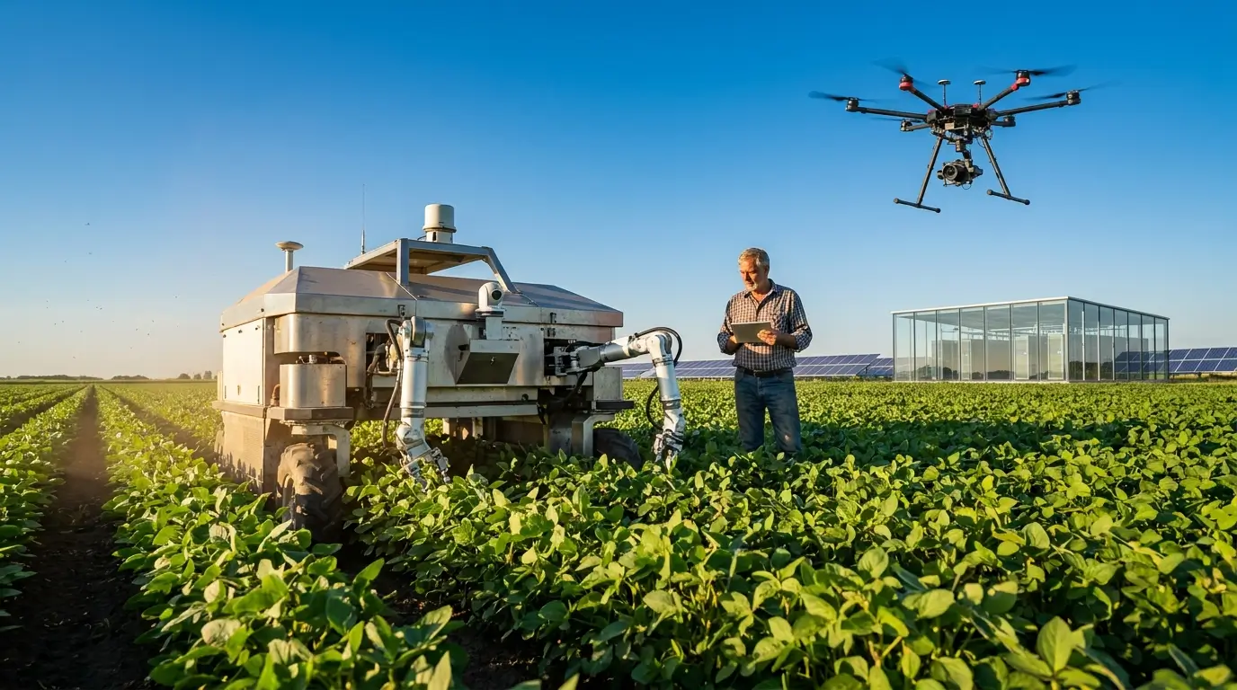 Robótica agrícola como a tecnologia está mudando o campo de forma real